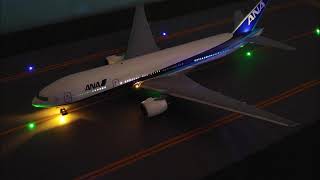 【飛行機プラモデル】PV風動画　ANA（全日本空輸）Boeing747-400　Boeing777-200　GOOD LUCKテーマ曲「DEPARTURE]　ハセガワ　1:200scale