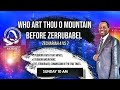 Who art thou o mountain before Zerubabbel...Rev Dr N Ngwenya