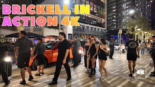 BRICKELL MIAMI NIGHTLIFE 2025 🌃🔥 LUXURY STREETS & CRAZY ENERGY IN 4K | MIAMI FLORIDA VLOG