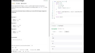 LeetCode: 7. Reverse Integer (Golang)