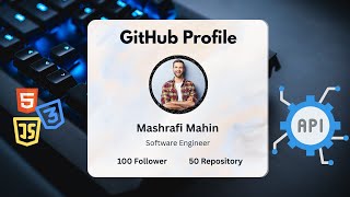 GitHub Profile Search 🔍 JavaScript API | Bangla Tutorial