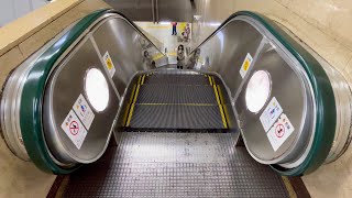 8X エスカレーター　東京メトロ日比谷線と千代田線の霞ケ関駅にあるエスカレーターを昇り降りする