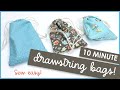 🛍️ How to Sew a Cute and Simple Drawstring Bag from Fabric Scraps