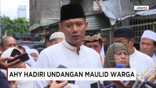 AHY Hadiri Undangan Maulid Warga Kebayoran Baru