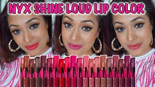 REVIEW: NYX SHINE LOUD HIGH SHINE Lip Color! With Lip Swatches!