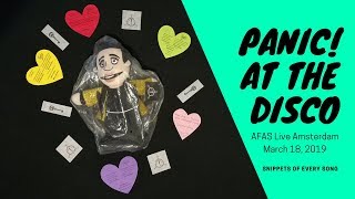 Panic! at the Disco - March 18, 2019 - AFAS Live Amsterdam - Snippets of every Song!