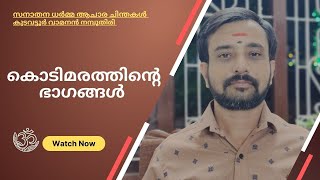 കൊടിമരത്തിന്റെ ഭാഗങ്ങളെന്തൊക്കെയാണ്? | സനാതന ധർമ്മ ആചാര ചിന്തകൾ | കുടവട്ടൂർ വാമനൻ നമ്പൂതിരി