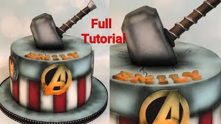 Avengers Thor Hammer Birthday Cake | Avengers Birthday Cake | Thor Theme Customized Birthday Cake