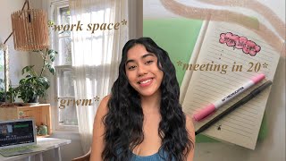 GRWM for a zoom meeting 🎥 | everyday makeup, meditating, answering emails