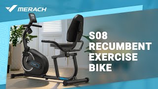Get Fit in Comfort with S08 Recumbent Exercise Bike - Perfect for All Ages!