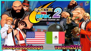 Capcom Vs. SNK 2 || bloopbloopbloops 🇺🇸 VS 🇲🇽 venom2014 || FLYCAST FIGHTCADE 2