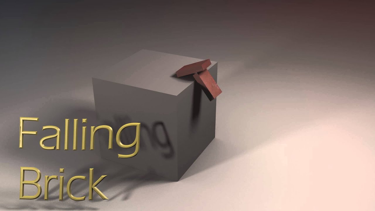 Falling Brick Animation Practice Youtube