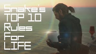 Snake's TOP 10 Rules for Life (Top 10 Life Lessons from Metal Gear Solid)|ft. Jocko Willink