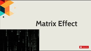Create Matrix Wall with HTML & CSS & Raw JS