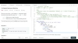 Regular Expression Matching - Leetcode 10 - Recursion - Python