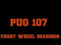 peogeot 107 front wheel bearings