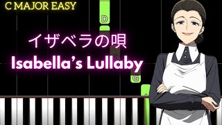 約束のネバーランド The Promised Neverland Ost - イザベラの唄 Isabella’s Lullaby  Easy C Major Piano Tutorial