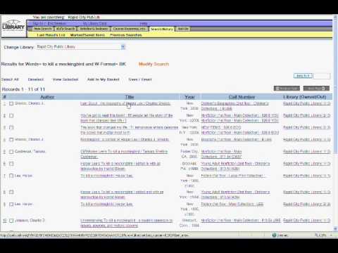 Opac Tutorial How To Search And Place A Hold Youtube