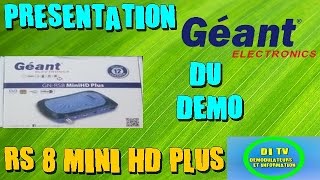 TÉLÉCHARGER MISE A JOUR GEANT RS8 MINI HD PLUS 2.24 GRATUIT