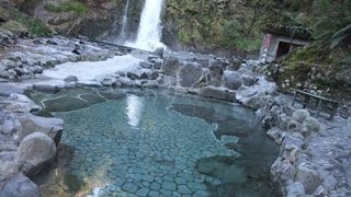 静岡県河津七滝 大滝温泉の露天風呂と大滝その２~テルマエロマエⅠロケ地