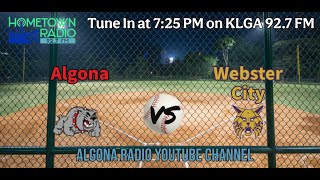 Algona vs. Webster City High School Baseball