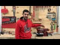 unboxing and reviewing our new lumberjack bd370 bench top belt and disk sander woodworking tools