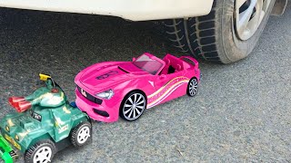 Experiment Car vs Mini Car and Toys Crushing | Crushing crunchy & soft things by car | Test Ex