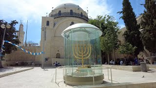 Jewish Quarter, Jerusalem - Hurva Square \u0026 Golden Menorah