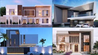 احدث افكار ديكورات واجهات فلل مودرن ٢٠٢٤| ارقى  تصاميم واجهات منازل حديثة 🏡