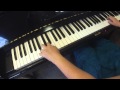 A harmonic minor scale  |  2 octaves on piano  |  contrary motion