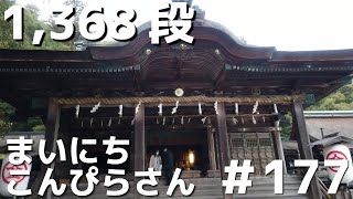 #177 まいにち こんぴらさん 2021年3月11日PM16:30(晴) Japanese temple approach