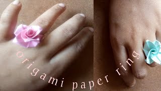 DIY-origami paper ring