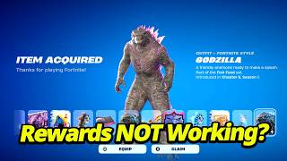 *SECRET* How to FIX Godzilla Free Rewards NOT WORKING in Fortnite (Earn Account Levels)