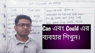 can ও Could এর ব্যবহার। Spoken English Class. call - 01719082040