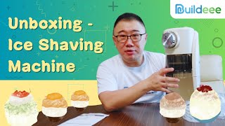 ❄️ Unboxing the Ice Shaving Machine: Cool Down with Homemade Shaved Ice! 🍧