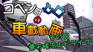 【ゆっくり車載】コペン感ゼロの車載動画 その33 悪天候流山ドライブ【車載動画】