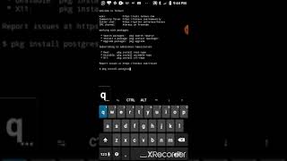 Run Postgresql commands in Android