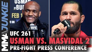 Archive of the UFC 261 pre-fight press conference live stream