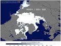 Arctic sea ice extent timelapse 1978-2024