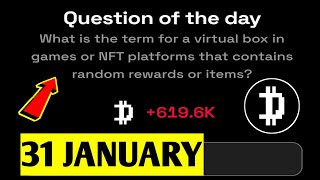 What is the term for a virtual box in games or NFT platforms that contains random rewards or items?