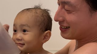 パパと遊んであげるせんちゃん【1歳5ヶ月】#baby