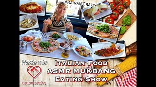 Italian Food ASMR MUKBANG Eating Show | ModoMio Sherman Oaks | RainaisCrazy