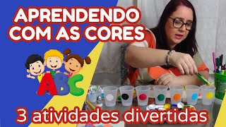 🟡 3 ATIVIDADES DIVERTIDAS PARA ENSINAR AS CORES NA Educação Infantil