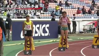 女子Ａ 200m 予選1組 第45回 ジュニアオリンピック