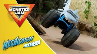 MONSTER JAM MEGALODON STORM RC REALLY DRIVES ON WATER!