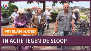 REPO: Bewoners Zuiderzeestraat Lemmer in protest