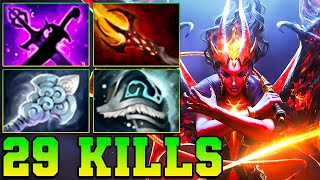 29 Kills QOP Dota 2 Mid Lane Beast - Best Queen Of Pain Dota 2 Pro Gameplay Guide Build 7.37