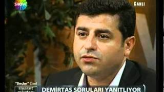 Secim özel,Selahattin Demirtas sorulari yanitliyor Siyaset meydani-7