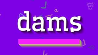 DAMS - HOW TO PRONOUNCE DAMS?