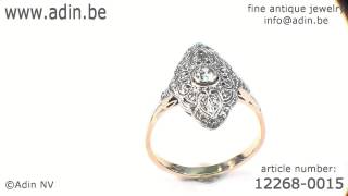 Edwardian vintage diamond engagement ring (12268-0015)